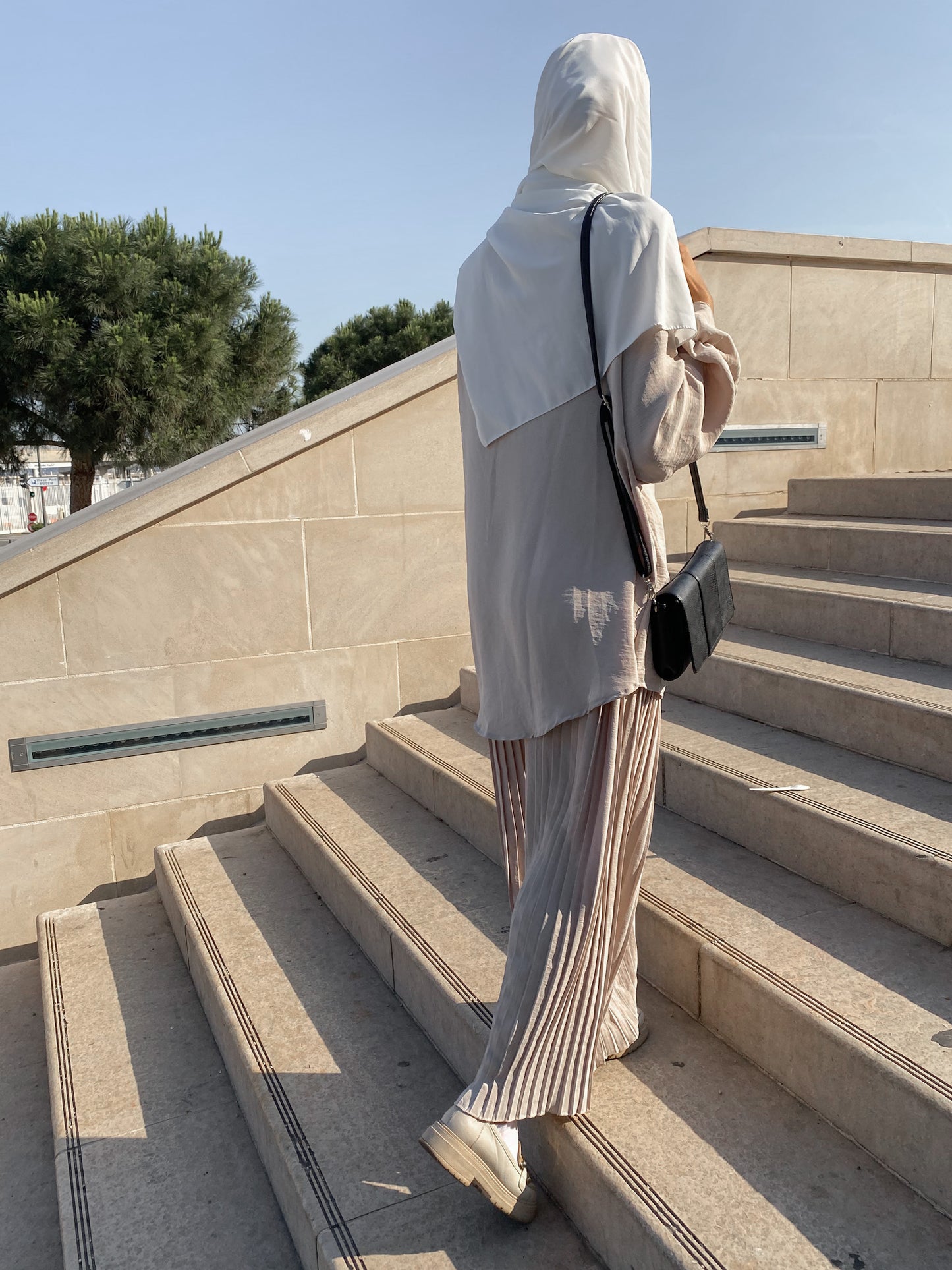 Ensemble oversize pantalon plissé