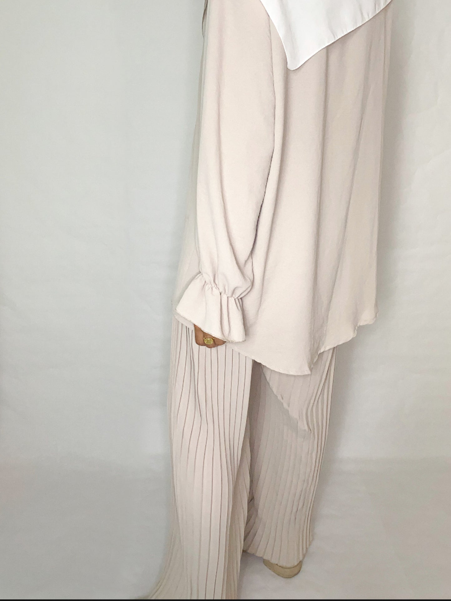 Ensemble oversize pantalon plissé