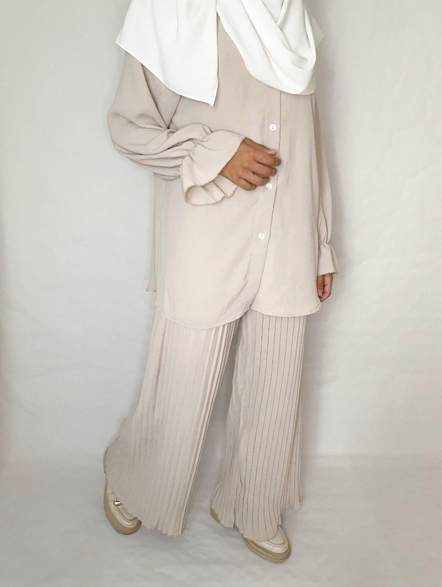 Ensemble oversize pantalon plissé