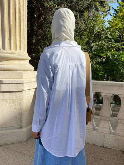 Chemise blanche oversize