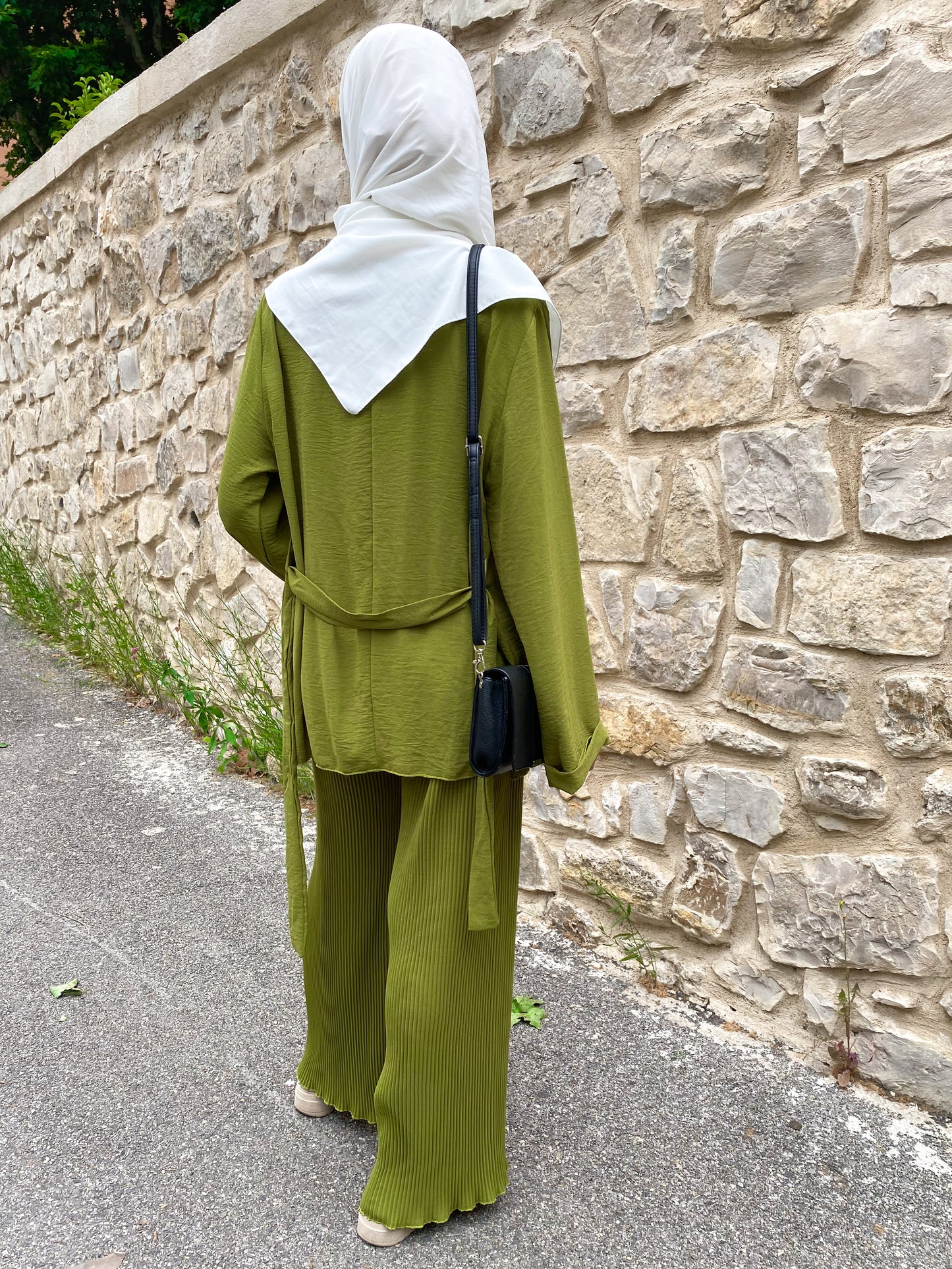 Ensemble oversize pantalon plissé