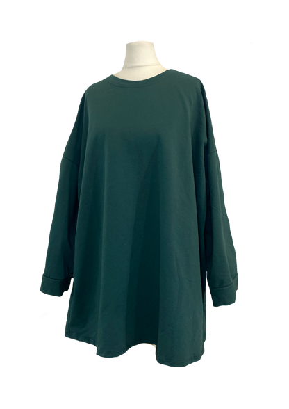 Tee-shirt oversize manches longues vert