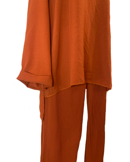 Ensemble oversize pantalon plissé