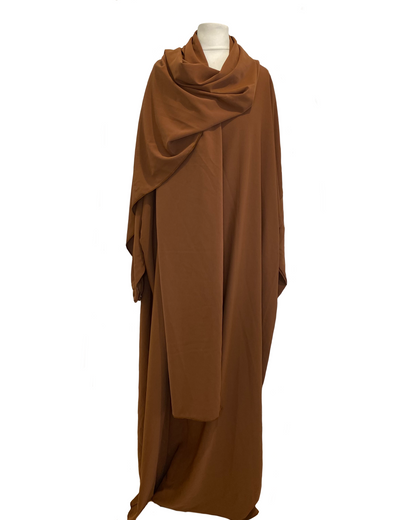 Abaya voile intégré