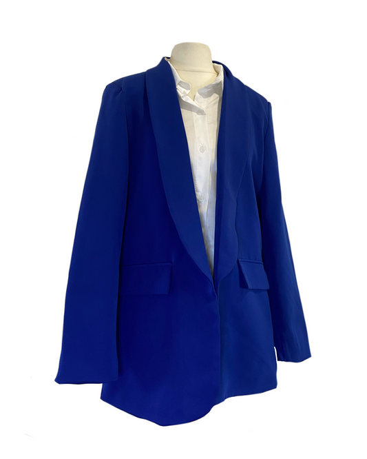 Veste tailleur  bleu roi
