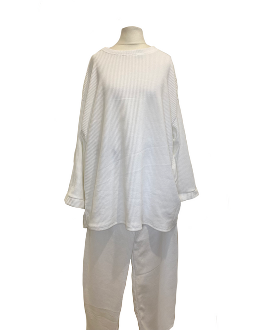 Ensemble active wear blanc