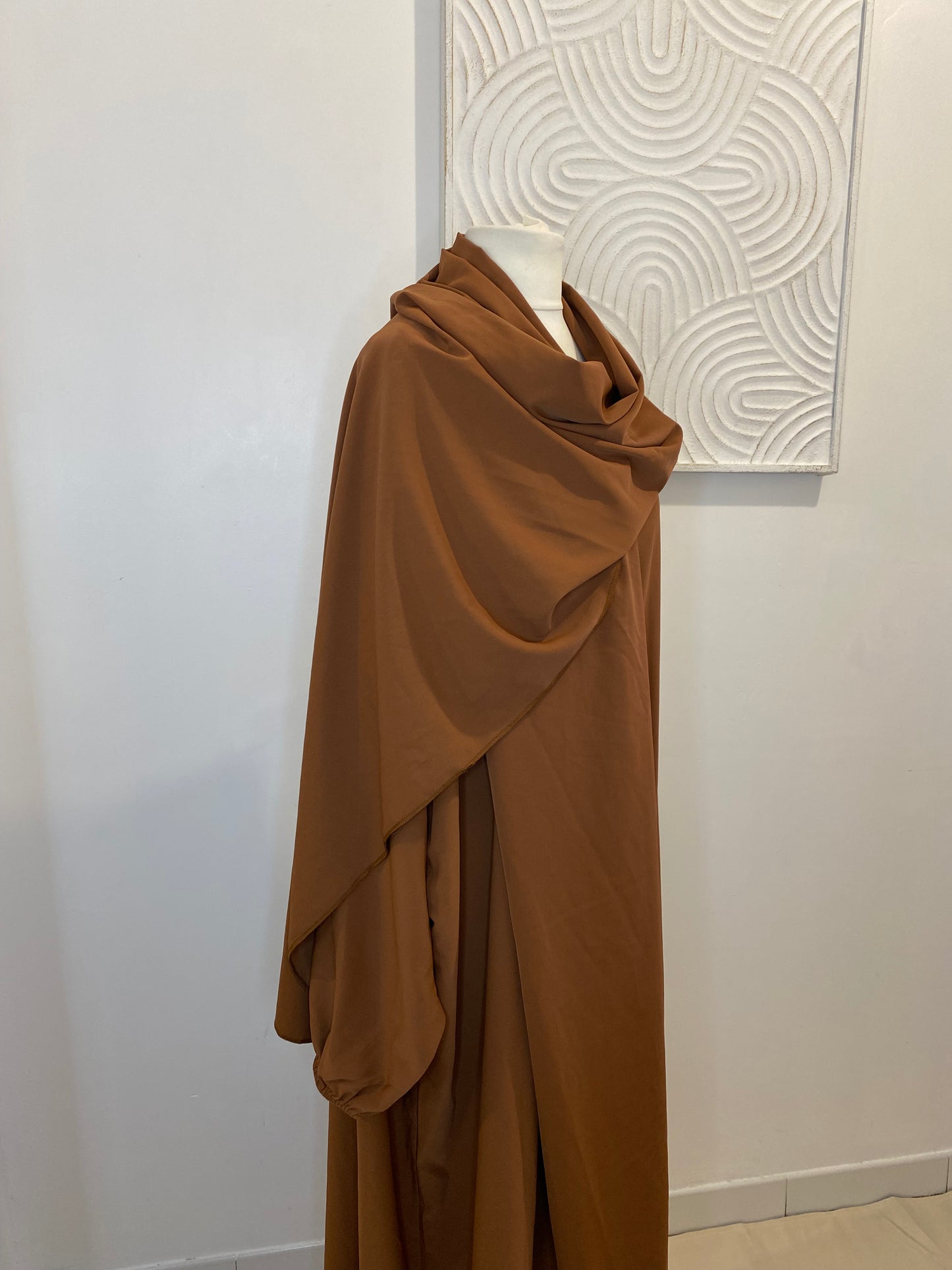 Abaya voile intégré