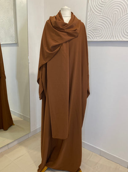 Abaya voile intégré